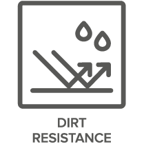 Dirt resistance